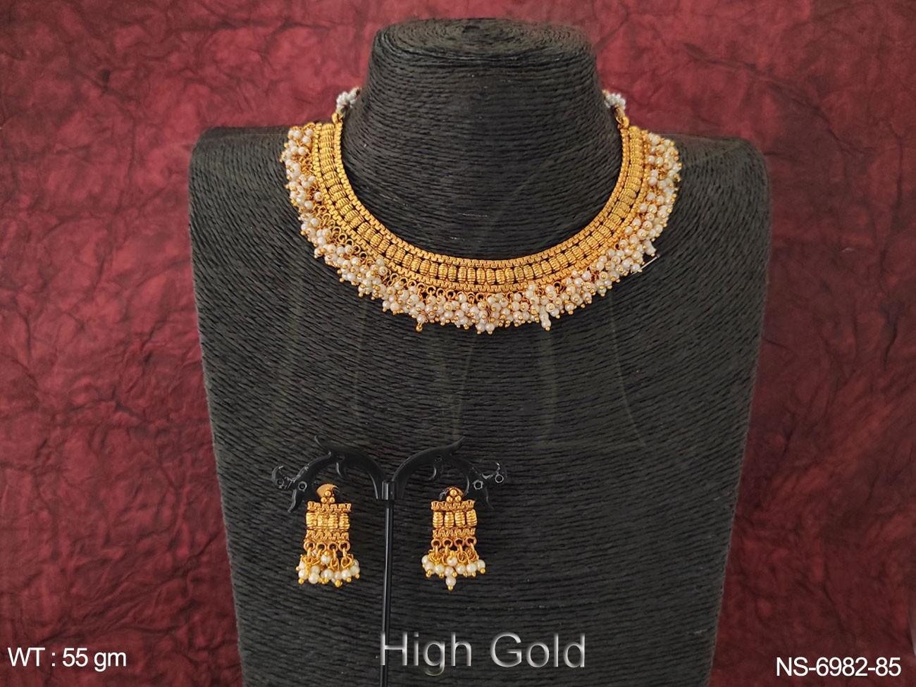 Designer Antique Choker style High Gold 