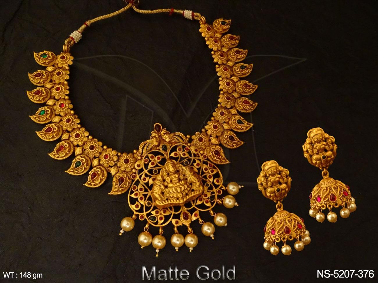 Temple Jewellery Choker Lakshmi Kemp 