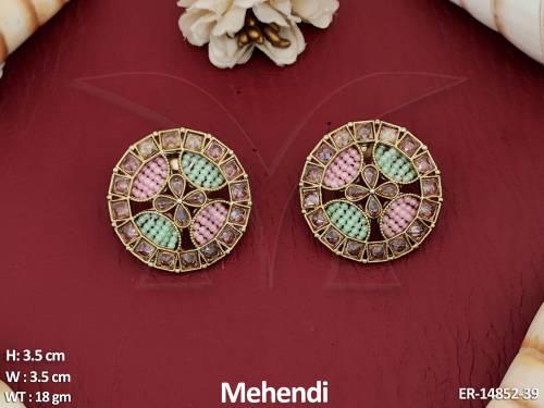 ER-14852-39-Mint Green Pink