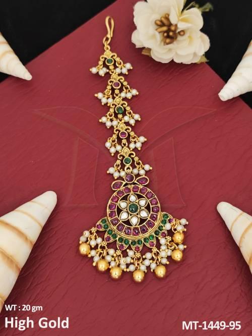 flower-designer-wear-accessories-women-high-gold-polish-antique-maang-tikka-