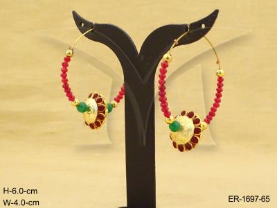 ER-1697-65-MAROON GREEN