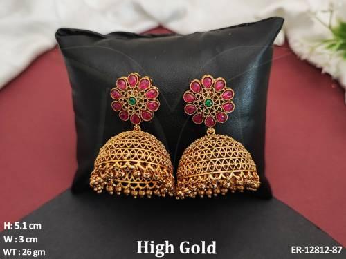 ER-12812-87-RUBY GREEN GOLD