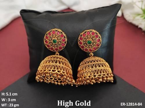 ER-12814-84-RUBY GREEN GOLD